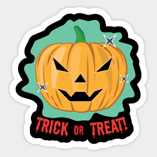 Vampire Halloween Pumpkin - Funny Sticker